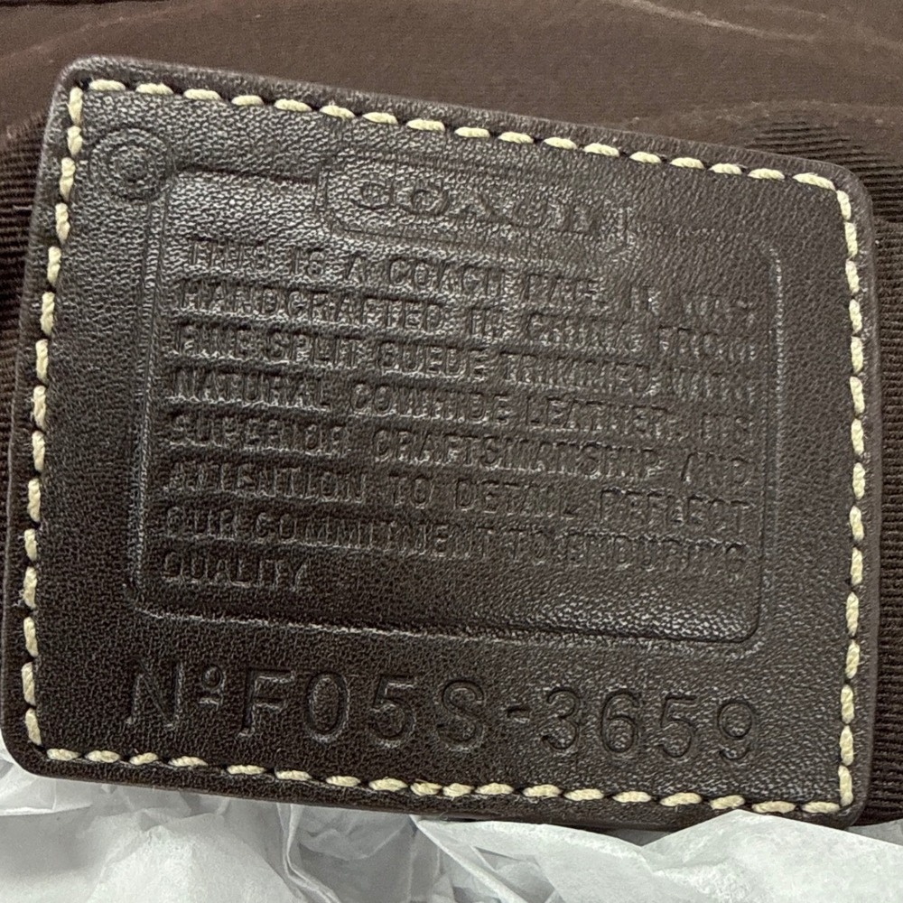 Y2K Coach Soho Suede Shoulder Bag Buckle Brown Quiet Luxury Indie F05S-3659 - Picture 12 of 16